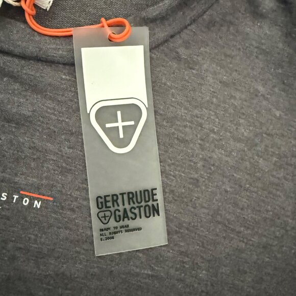 Gertrude Gaston Cropped Oversized Sweatshirt  Size Medium Gray Long Sleeve NWT - Picture 8 of 10